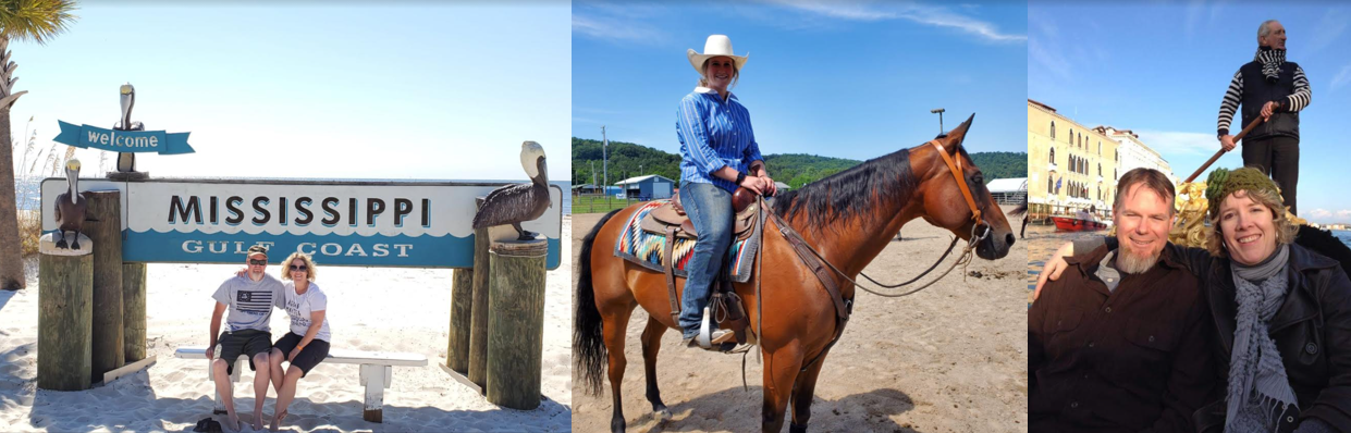 Tari on vacation and Abby on her horse